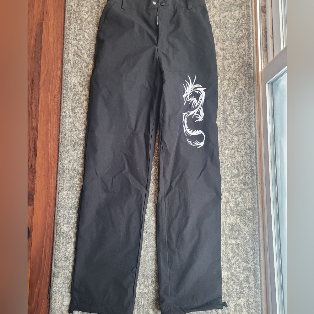 Black dragon cargo pants
